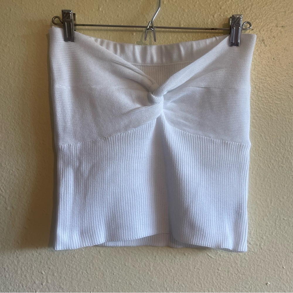 CROP KNIT TUBE TOP